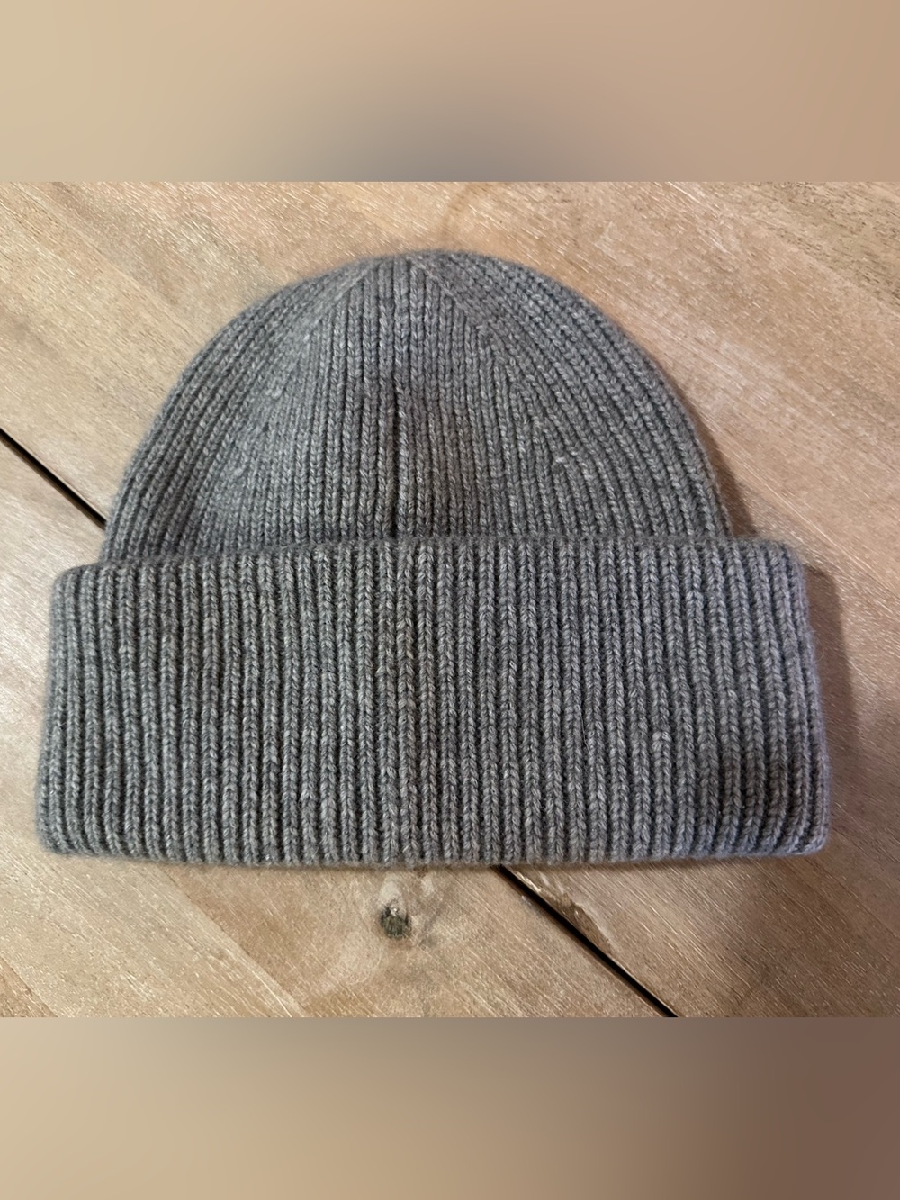 Madewell plush winter hat grey
